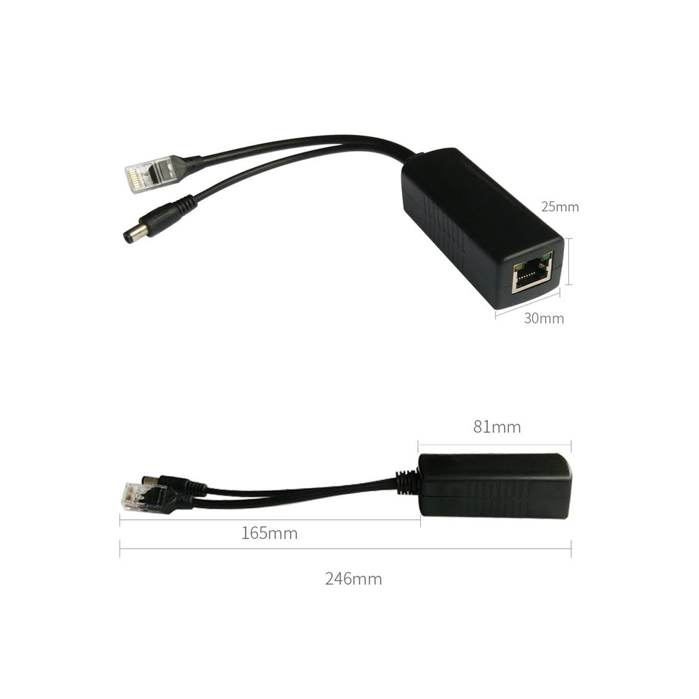 Cable divisor PoE pasivo de 48-55 Vcc @ 12 Vcc, 2 A. Aplicaciones como adaptar micrófonos en cámaras IP - Image 5