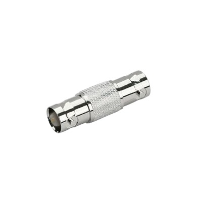 Adaptador Tipo Barril para 75 Ohm, de Conector BNC Hembra a BNC Hembra, N?quel/ Oro/ Tefl?n.