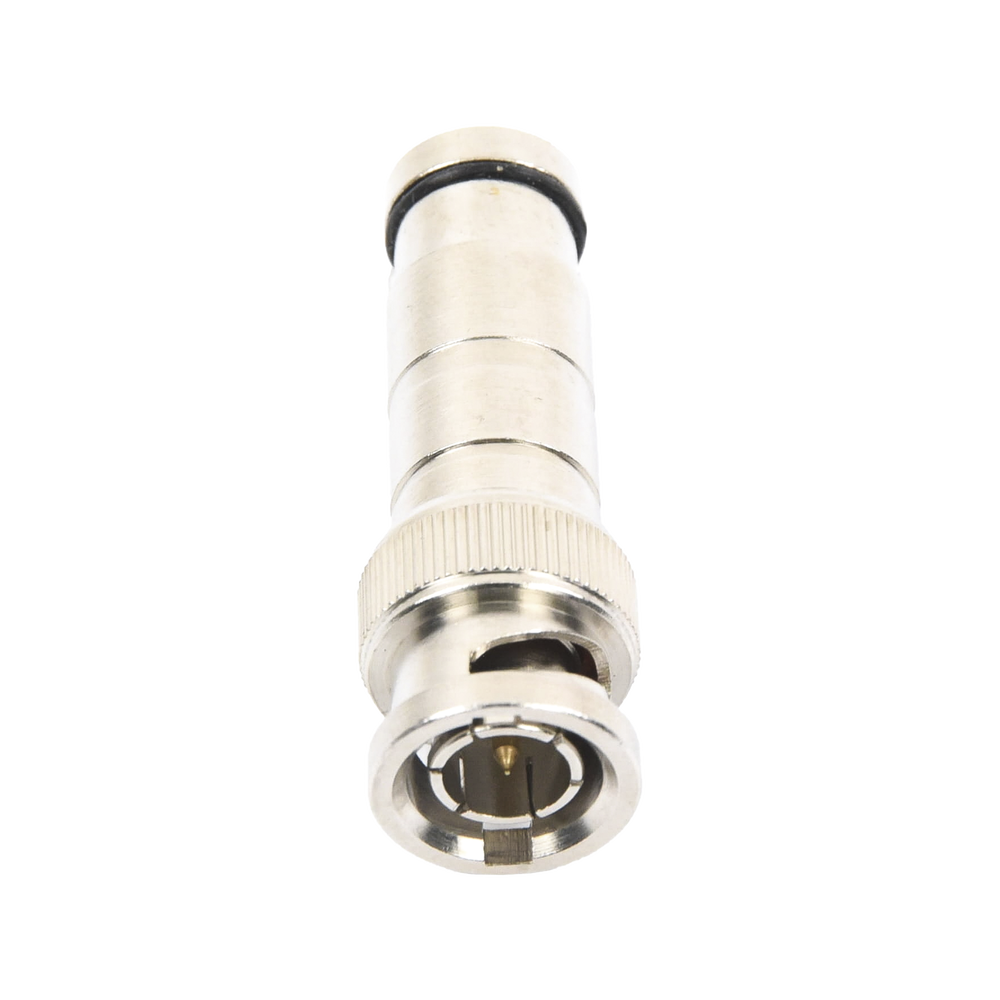 Conector BNC Macho en 75 Ohm, de Compresi?n Axial para Cable Coaxial RG-59/U, N?quel/ Oro/ Politetrafluoroetileno. - Image 2