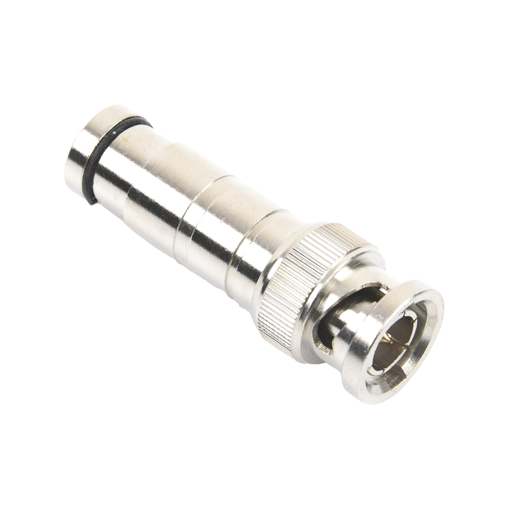 Conector BNC Macho en 75 Ohm, de Compresi?n Axial para Cable Coaxial RG-59/U, N?quel/ Oro/ Politetrafluoroetileno. - Image 3