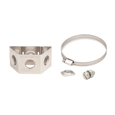 Adaptador para Sujetadores Tipo Mariposa. Instalaci?n en Tubo con Di?metro 0.75 a 1.5 Pulgadas (19.05 a 38.1 mm). Paquete de 10 Piezas