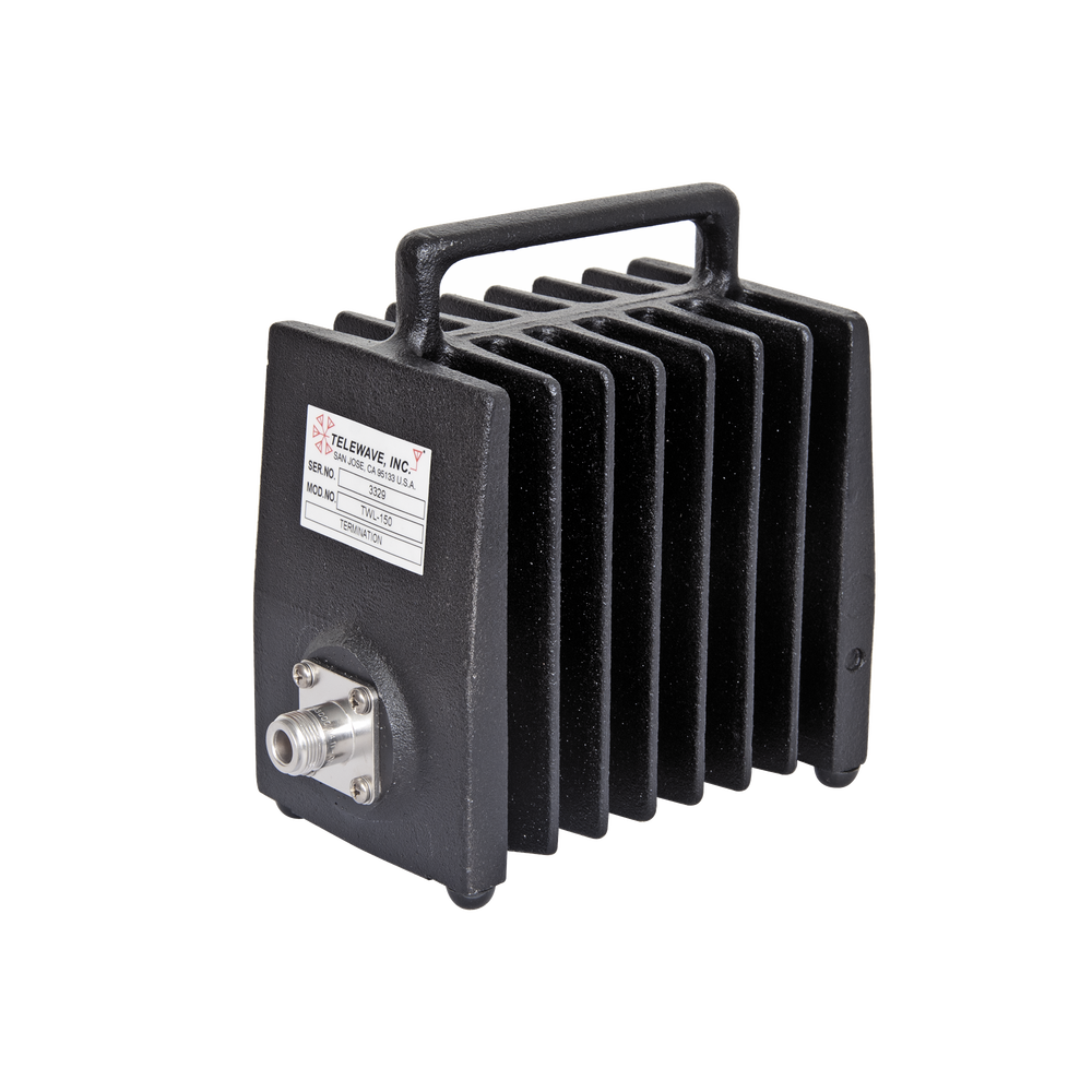 Carga Fantasma 50 Ohm, 100% Ciclo Continuo, 150 Watt, 0-2500 MHz, Conector N Hembra.