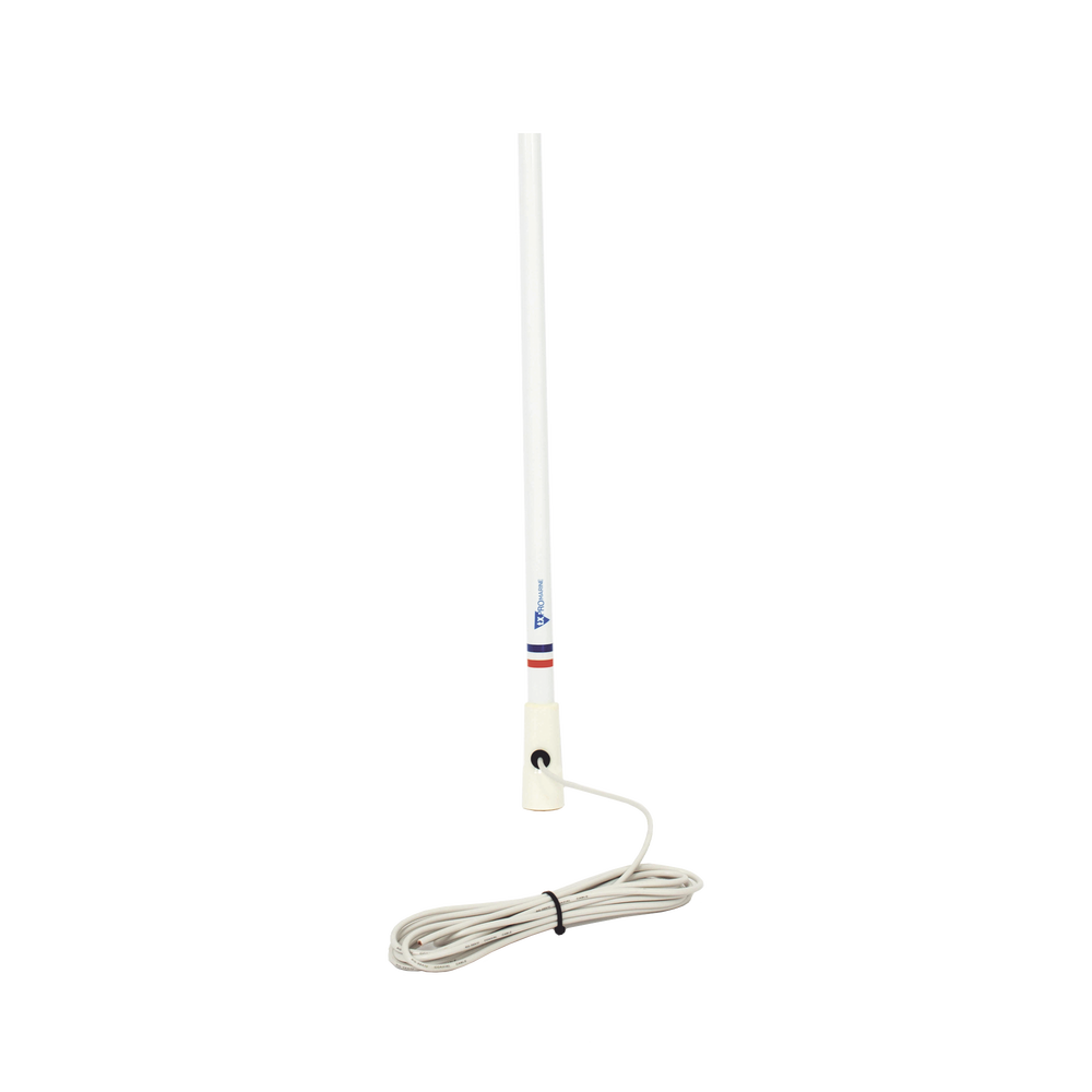 Antena marina VHF en fibra de vidrio en rango de 156 a 163 MHz, Incluye 4.5 metros de cable y conector PL-259 macho. - Image 3