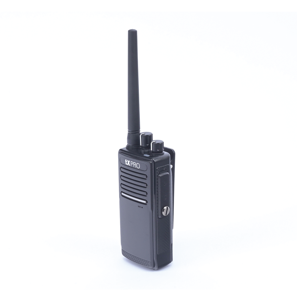 Radio Portátil VHF 136-174 MHz, Digital DMR y Analógico, 5 W, Incluye antena, batería, cargador y clip, 16 canales preconfigurados - Image 2