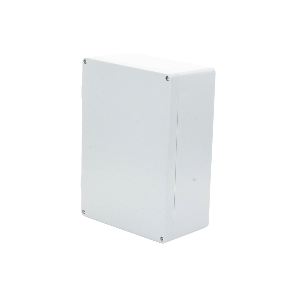 Gabinete de Aluminio para Exterior (IP66) de 390 x 280 x 158 mm con Rápida Disipación de Calor, Cierre por Tornillos con Bisagra. - Image 4