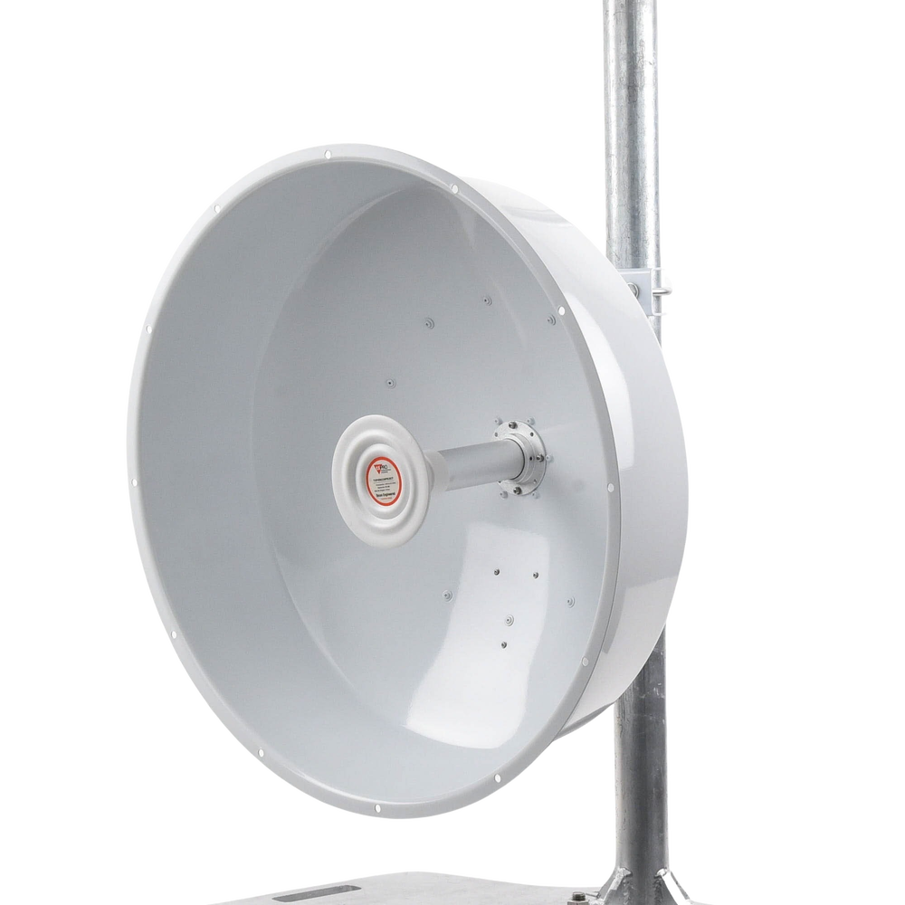 Antena direccional de alta resistencia, Ganancia 30 dBi, (4.9 -6.5 GHz), Plato hondo para mayor inmunidad al ruido, Conectores N-Hembra, Montaje y radomo incluido - Image 2