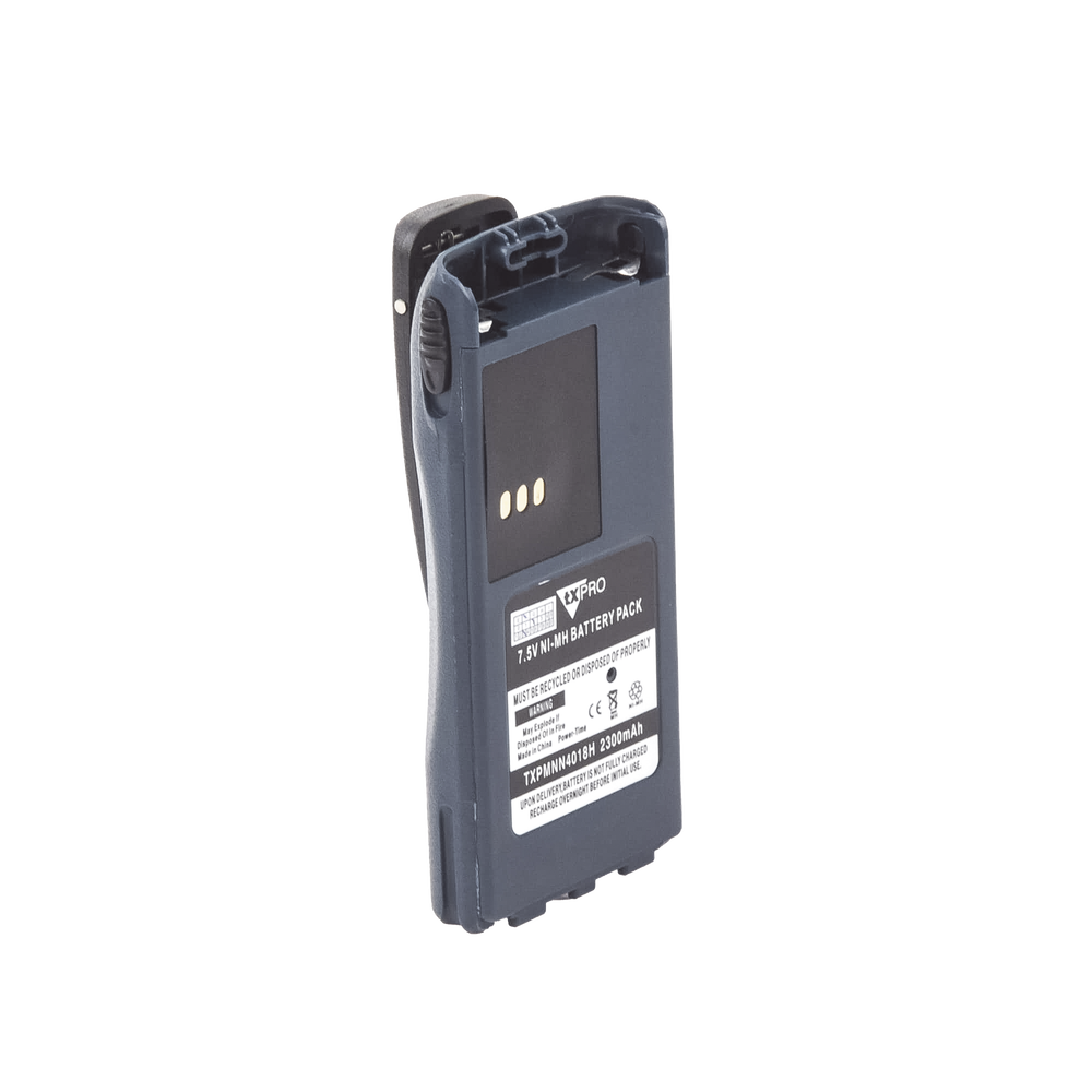 Batería de Ni-MH, 2300mAh para radios PRO-3150/ CT150/ 250/ 450/ P040/ 080/ 885/ GP308, Clip incluido