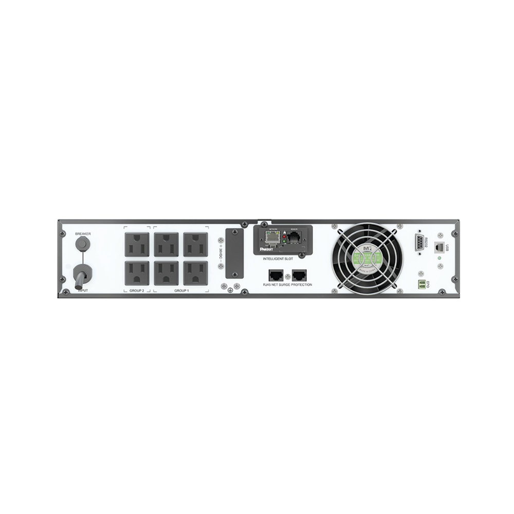 UPS SmartZone de 1000 VA/1000 W, Online Doble Conversión, Entrada 120 Vca NEMA 5-15P, Onda Senoidal Pura, 2 UR, Con 6 Tomas NEMA 5-15R, Incluye Tarjeta de Red y Kit de Rieles - Image 4