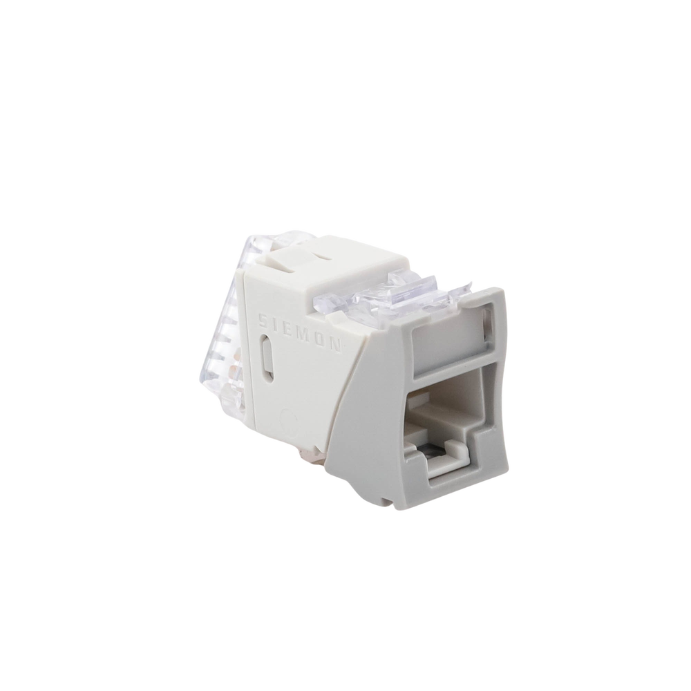 Jack Ultramax Cat5e, UTP, Montaje H?brido en Placa de Pared (Plano y Angulado), Color Gris, Punch Down - Image 3