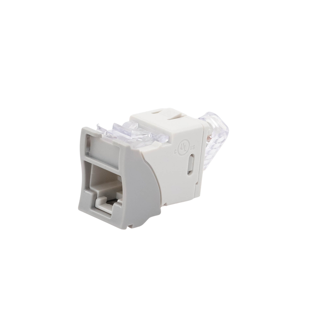 Jack Ultramax Cat5e, UTP, Montaje H?brido en Placa de Pared (Plano y Angulado), Color Gris, Punch Down - Image 4