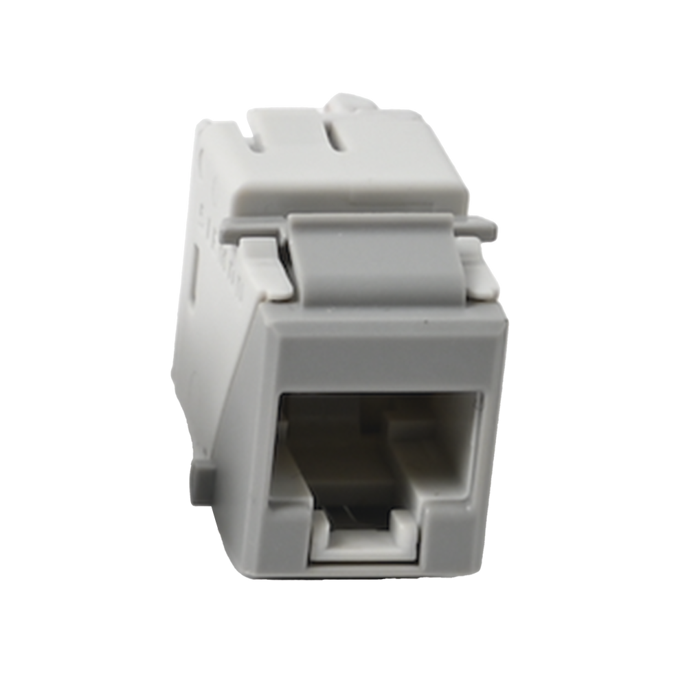 Jack Ultramax Cat5e, UTP, Tipo Keystone, Color Gris, Punch Down