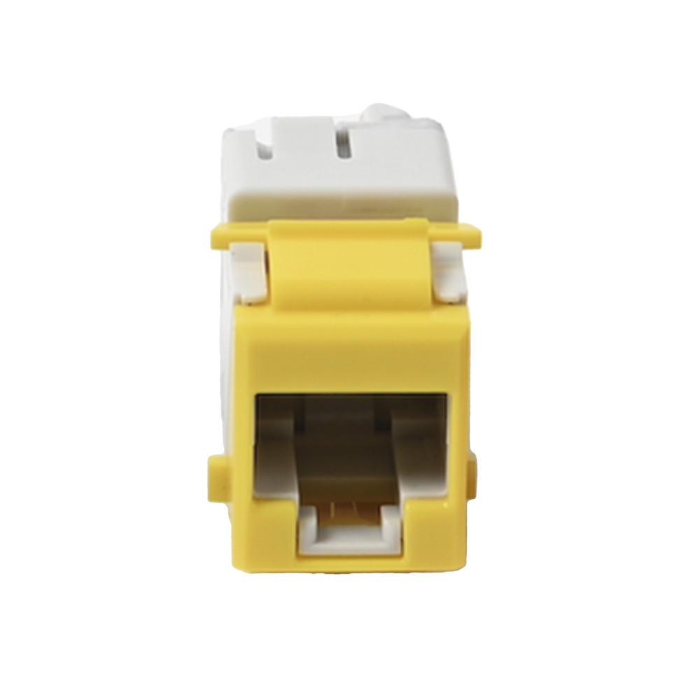 Jack UltraMAX Cat5e, UTP, Tipo Keystone, Color Amarillo, Punch Down