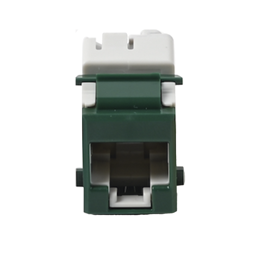Jack Ultramax Cat5e, UTP, Tipo Keystone, Color Verde, Punch Down