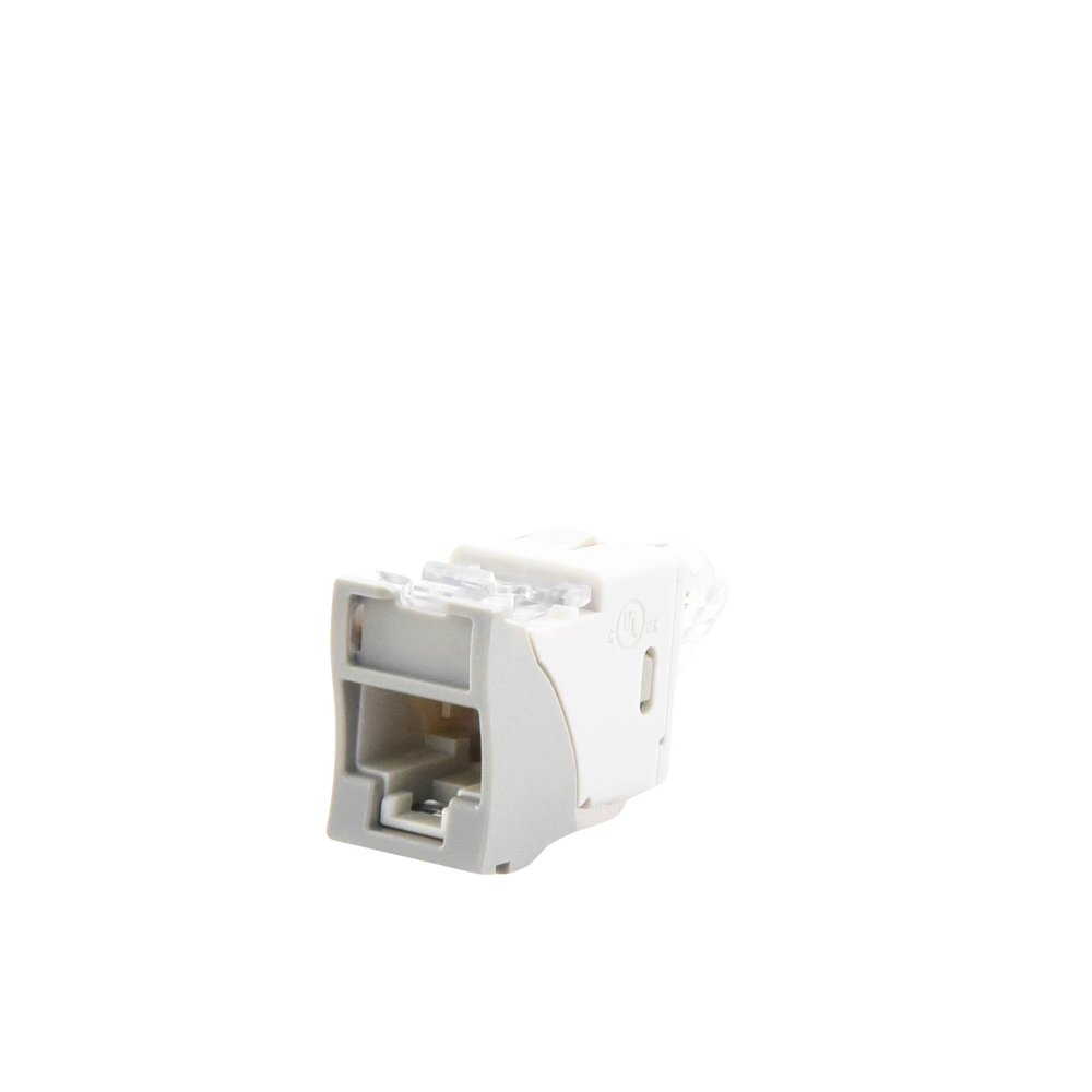 Jack Ultramax Cat6A, UTP, Montaje H?brido en Placa de Pared (Plano y Angulado), Color Gris, Punch Down - Image 3
