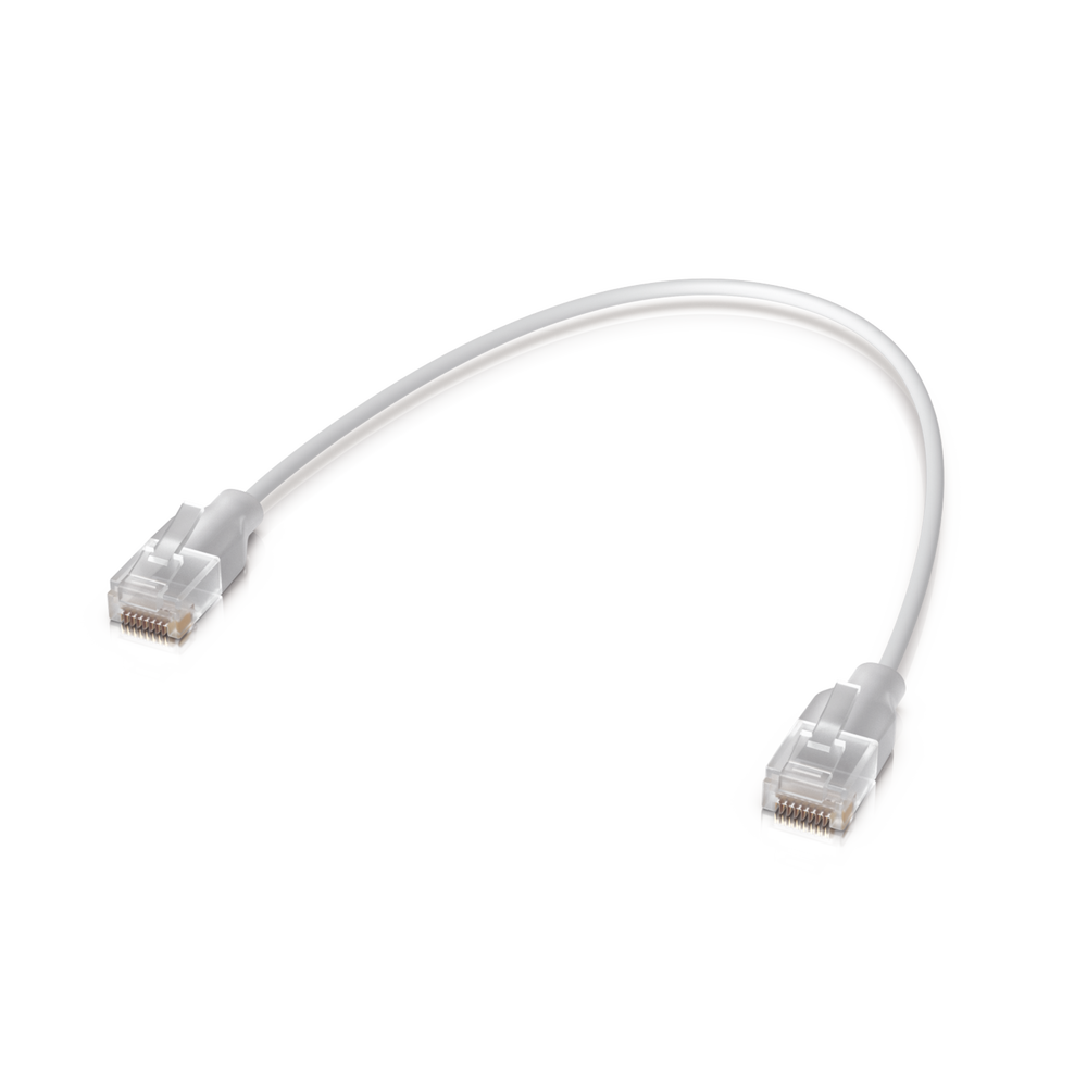 Pack de 24 Patchcords UniFi Etherlighting? de 15 cm (5.91 Pulgadas), hasta 10G / Soporta hasta PoE+++ / Conector RJ45 Transparente para Mejores Efectos de Luz con Switches USW PRO MAX