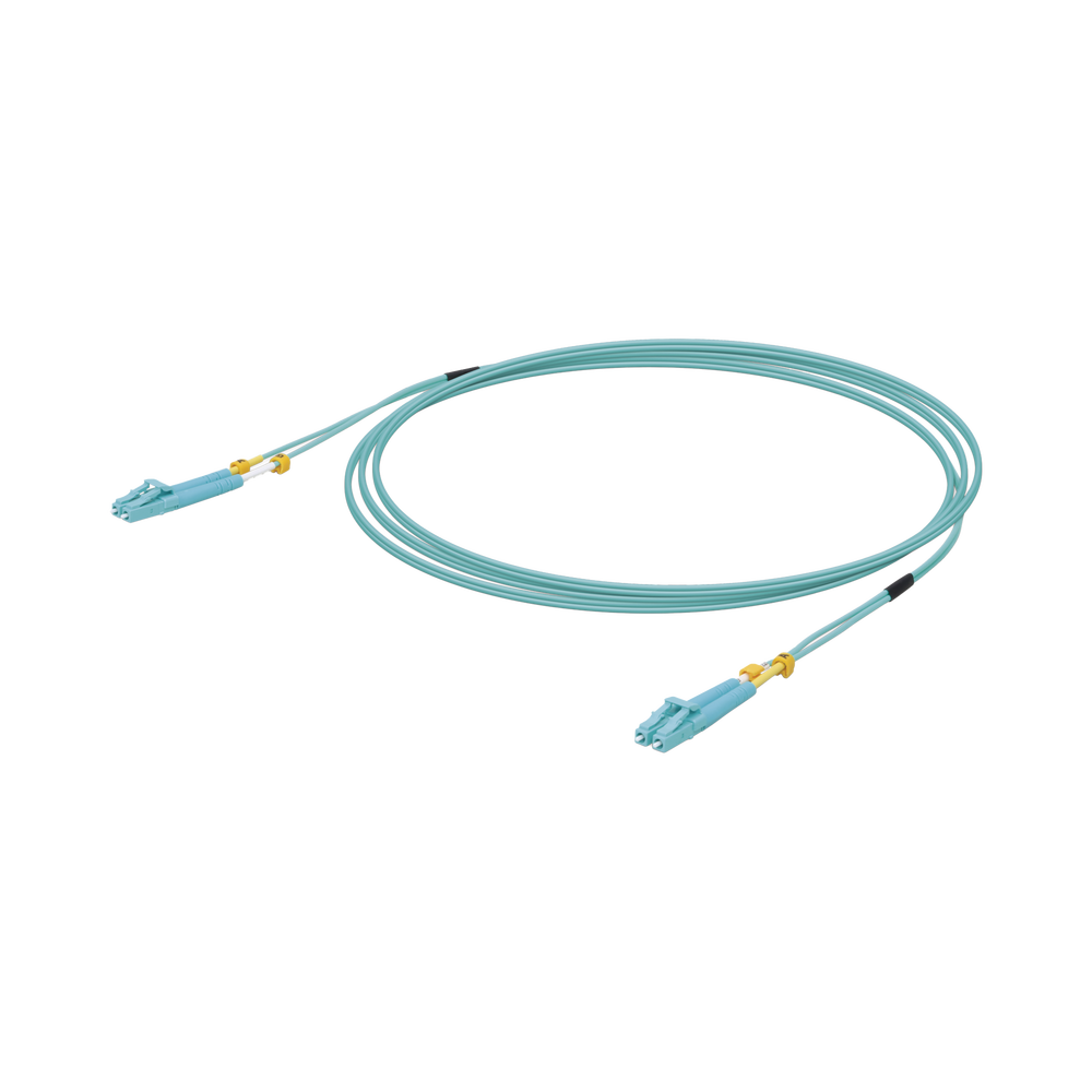 Jumper de Fibra ?ptica Multimodo LC-LC Duplex 10 G, 50/125 OM3, Color Aqua, 3 Metros (9.84 Pies)