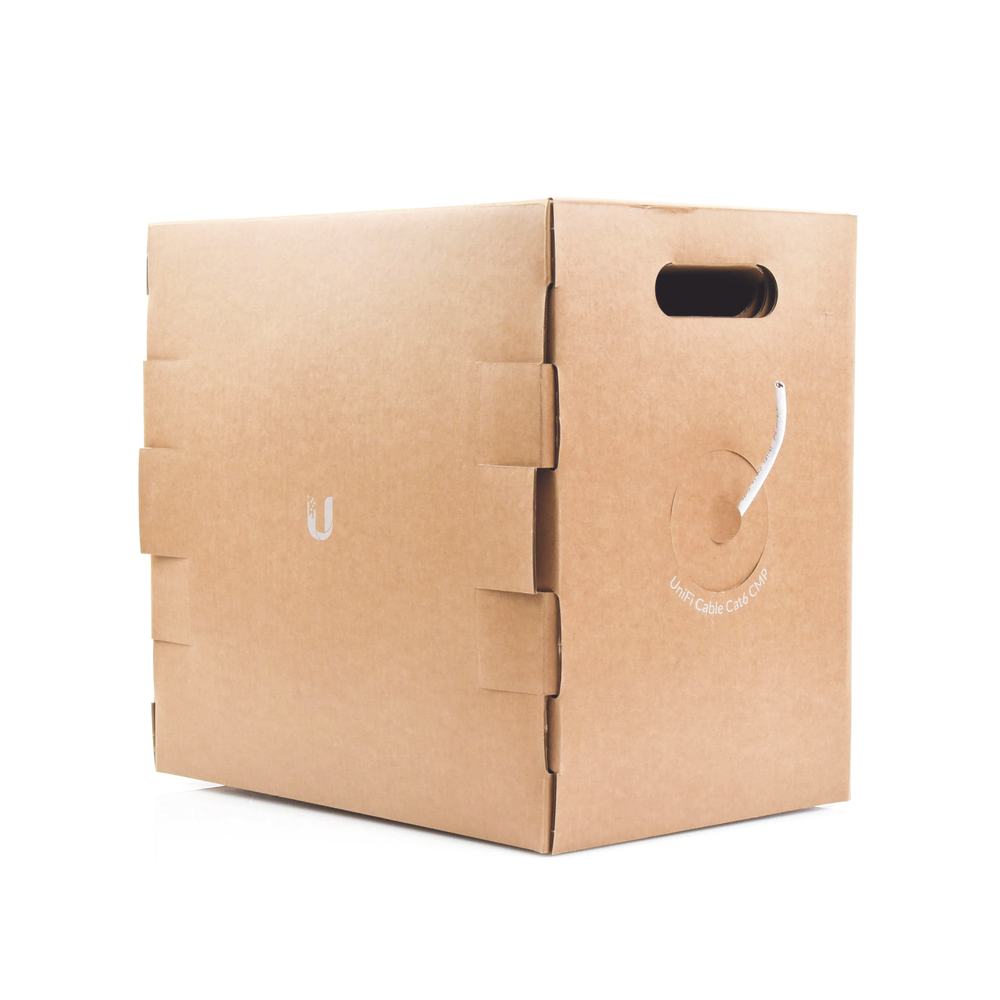 Bobina de cable UTP Plenum (CMP) UniFi, Cat6, Color blanco, 23 AWG, 305m para interior - Image 2