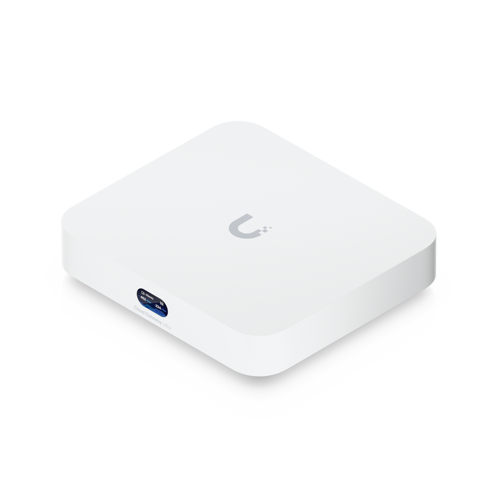 UCG Ultra Cloud Gateway Compacto con Soporte para  hasta 30+ Dispositivos UniFi, 300+ Clientes, Enrutamiento IDS/IPS de 1 Gbps y Balanceo Multi-WAN
