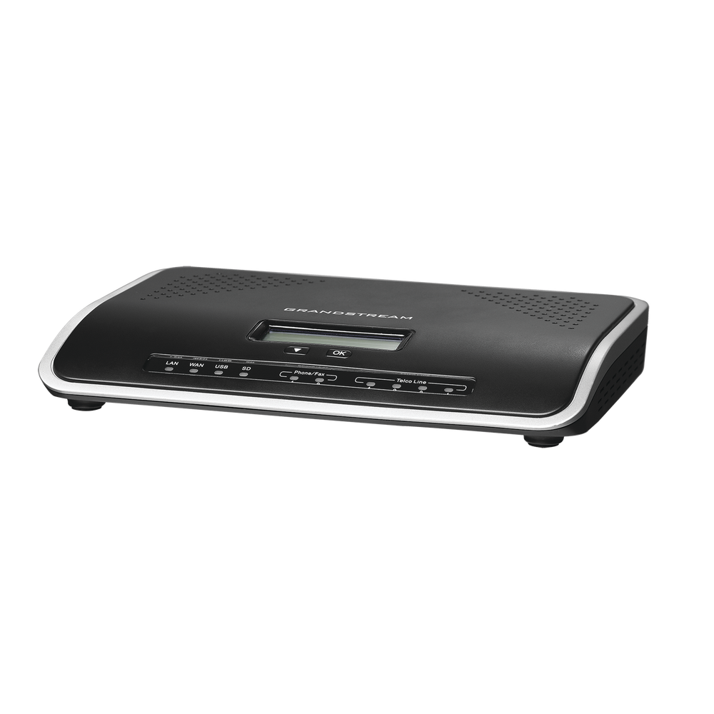 Conmutador IP-PBX de 2 puertos FXO + 2 FXS, 30 llamadas concurrentes, 500 usuarios y doble puerto Gigabit