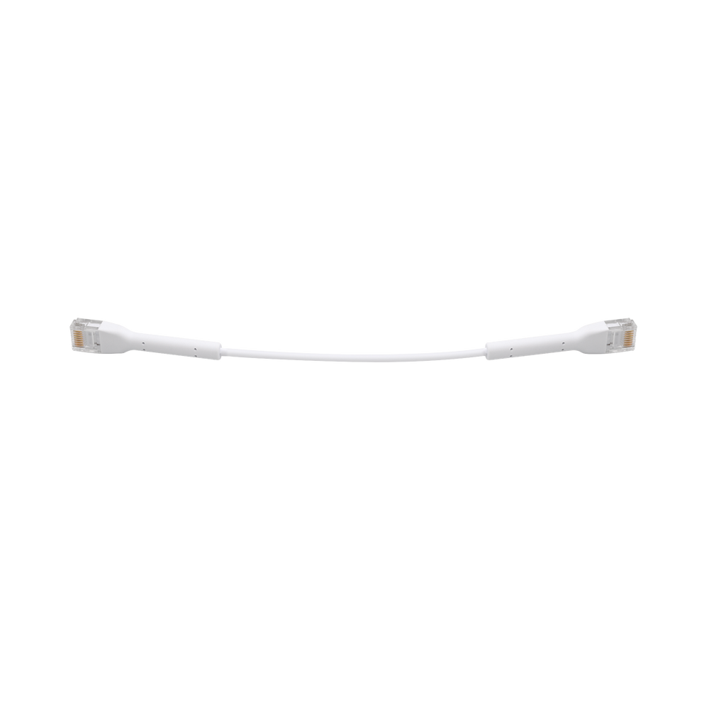 UniFi Ethernet Patch Cable Cat6 de 22 cm (8.66 pulgadas), Color Blanco
