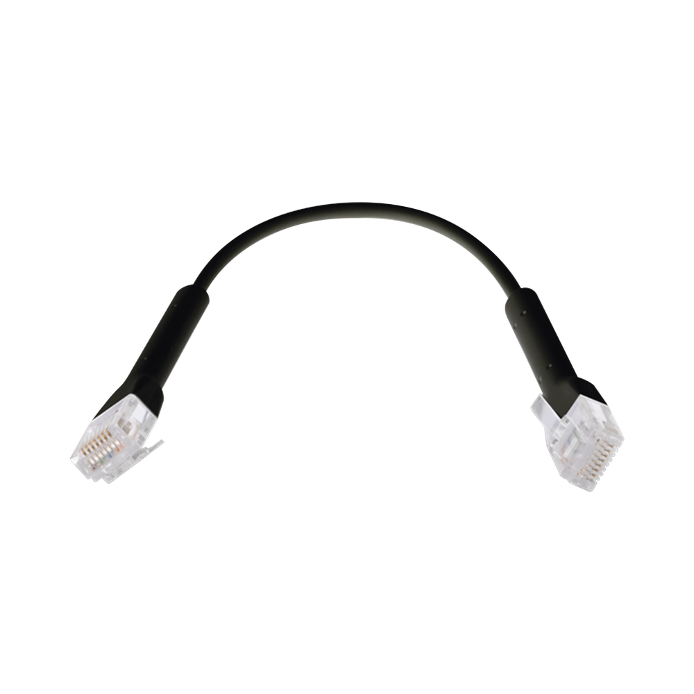UniFi Ethernet Patch Cable Cat6 de 22 cm (8.66 pulgadas), Color Negro - Image 3