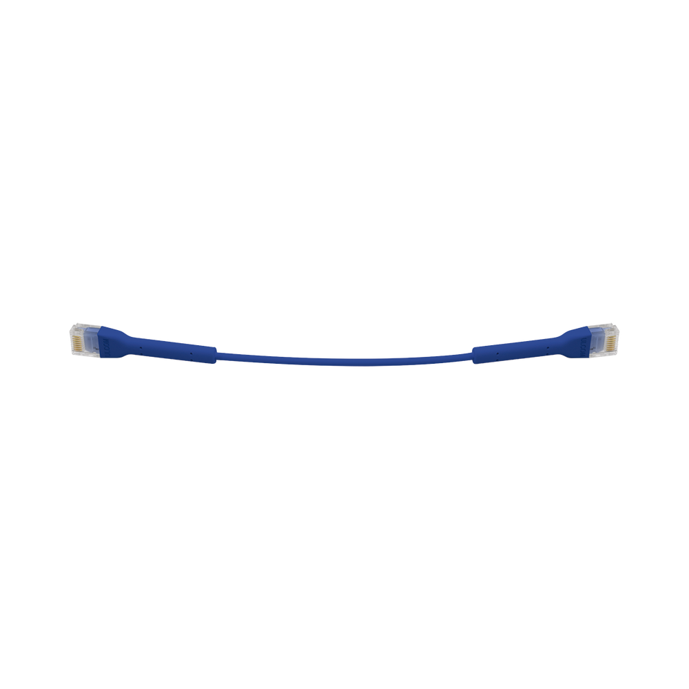 UniFi Ethernet Patch Cable Cat6 de 22 cm (8.66 pulgadas), Color Azul