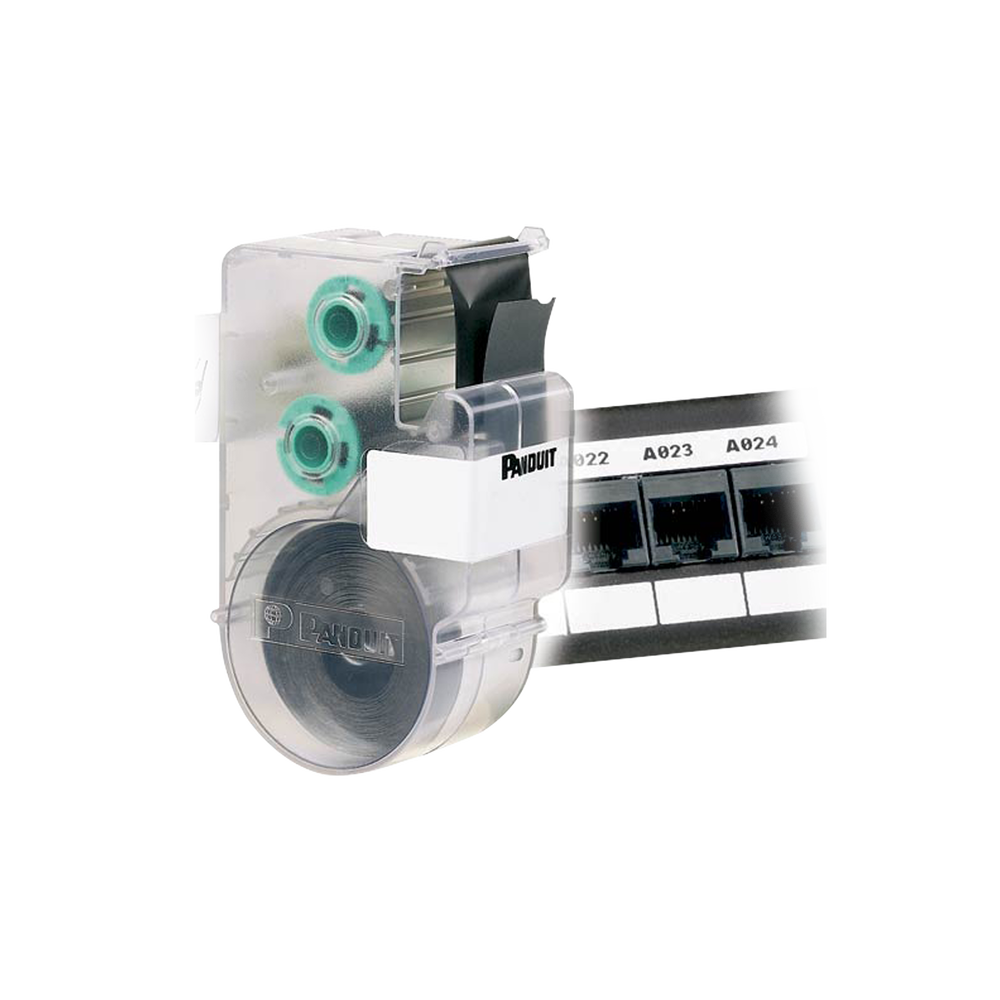 Casete de Etiquetas para L?nea Ultimate ID de Panduit, Material Poli?ster, No Adhesivas, Rollo de 7.6 Metros (24.93 Pies), Color Blanco