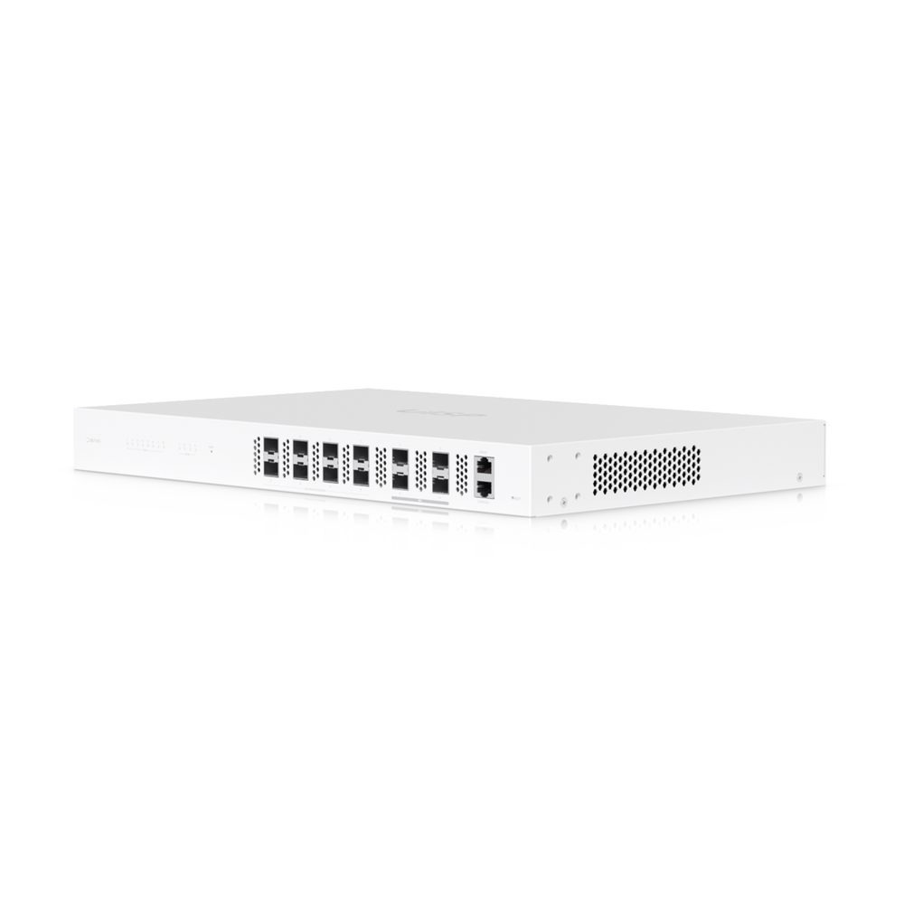 Ubiquiti UISP Fiber OLT XGS — Terminal de línea óptica (OLT) de 8 puertos, 10 Gbps de subida y bajada, capacidad para 2,000+ suscriptores