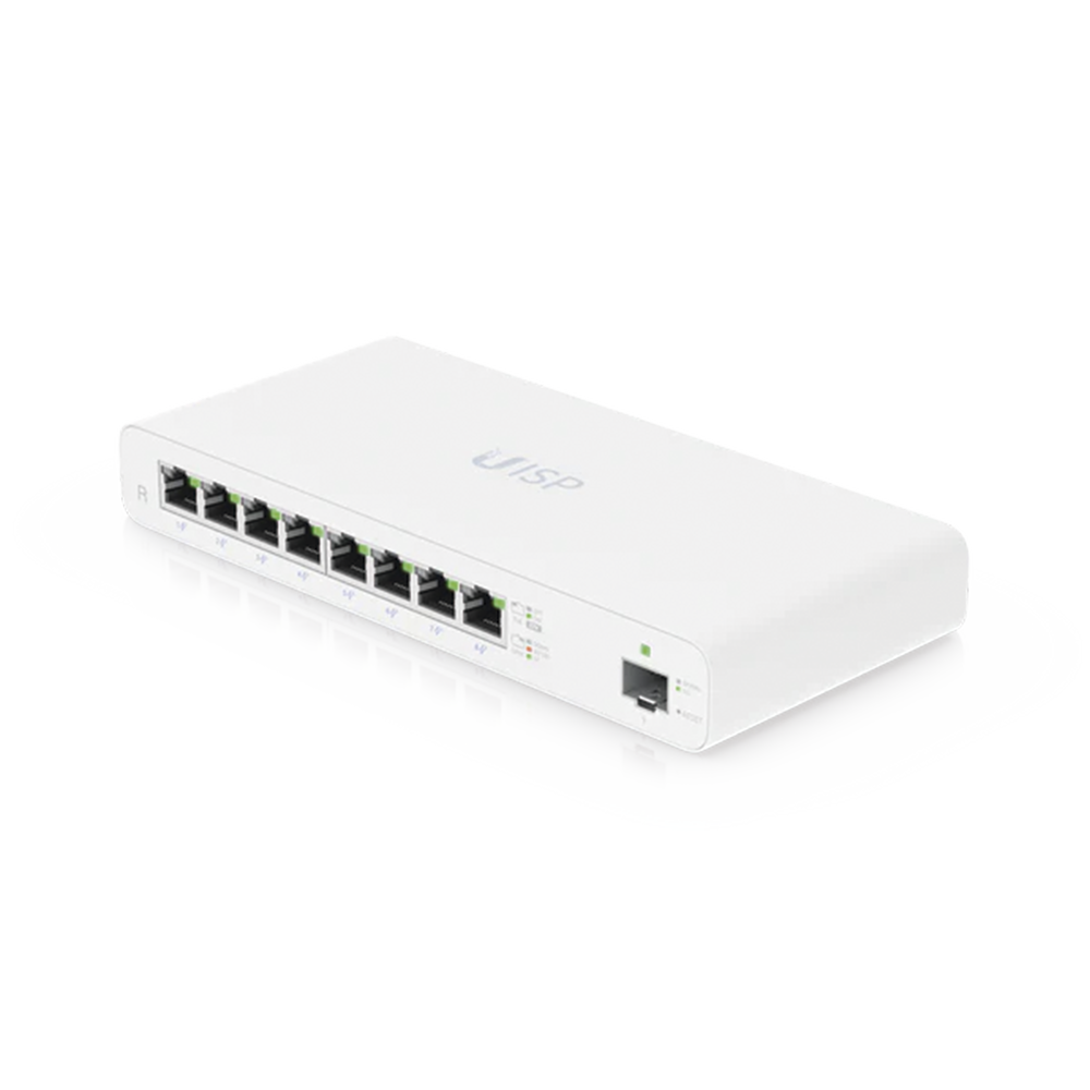 UISP Router Gigabit PoE Pasivo con 8 Puertos para Implementaciones MicroPoP y Redes Seguras