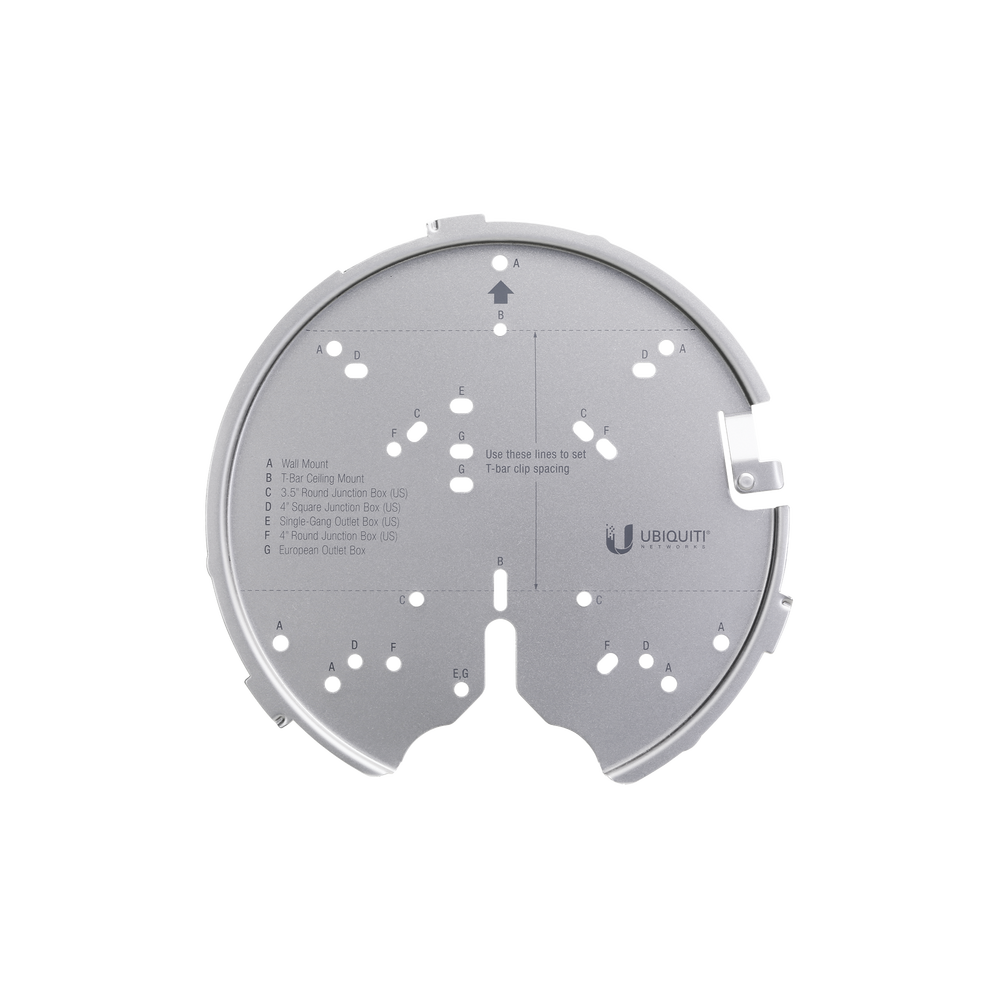 Montaje profesional para Access Points UniFi de plato (AC-PRO/AC-LR/AC-HD/U6-LR/U6-PRO/otros).