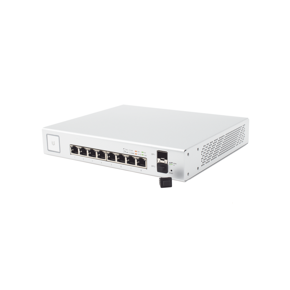 Switch UniFi Administrable de 8 Puertos Gigabit PoE+ 802.3at/af y PoE Pasivo 24V. - Image 3