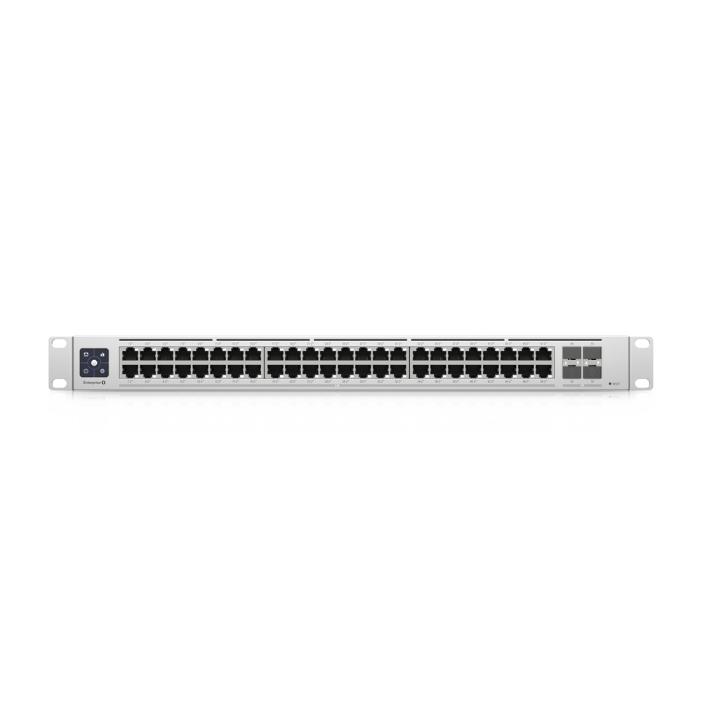 UniFi Switch Enterprise administrable capa 3, 48 puertos 2.5GbE RJ45 POE+, 4 puertos 10G SFP+, 720W, con pantalla táctil de 1.3" - Image 4