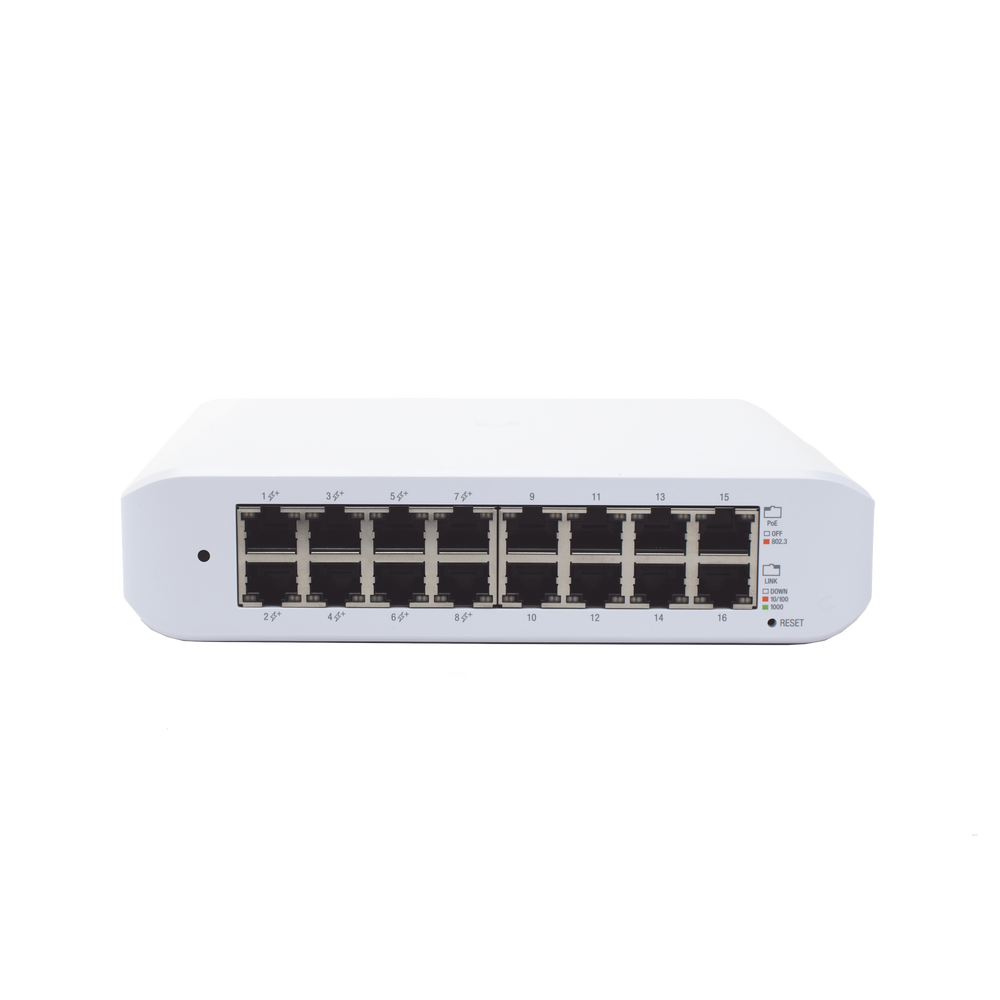 Switch UniFi Lite Administrable PoE de 16 Puertos 10/100/1000 Mbps (8 puertos 802.3af/at), 45 W - Image 3