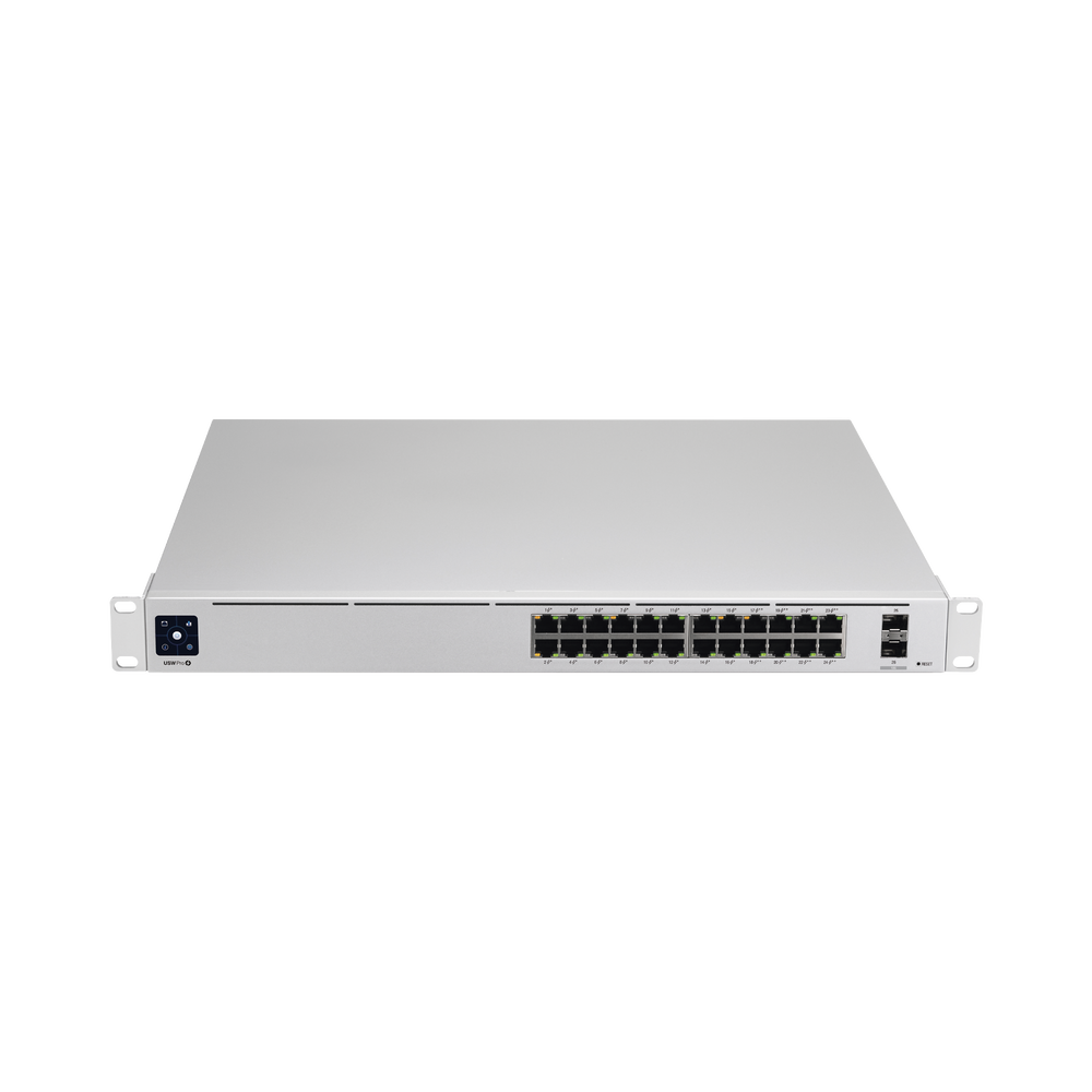 UniFi Switch USW-Pro-24-POE Gen2, con funciones capa 3, de 24 puertos PoE 802.3at/bt + 2 puertos 1/10G SFP+, 400W, pantalla informativa - Image 2