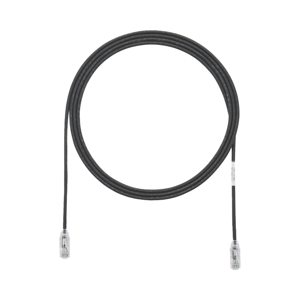 Cable de Parcheo TX6, UTP Cat6, Di?metro Reducido (28AWG), Color Negro, 0.3 Metros (1 Pie) - Image 2