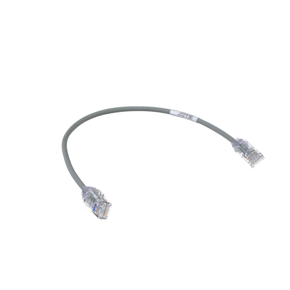 Cable de Parcheo TX6, UTP Cat6, Di?metro Reducido (28AWG), Color Gris, 0.30 Metros (1 Pie) - Image 2