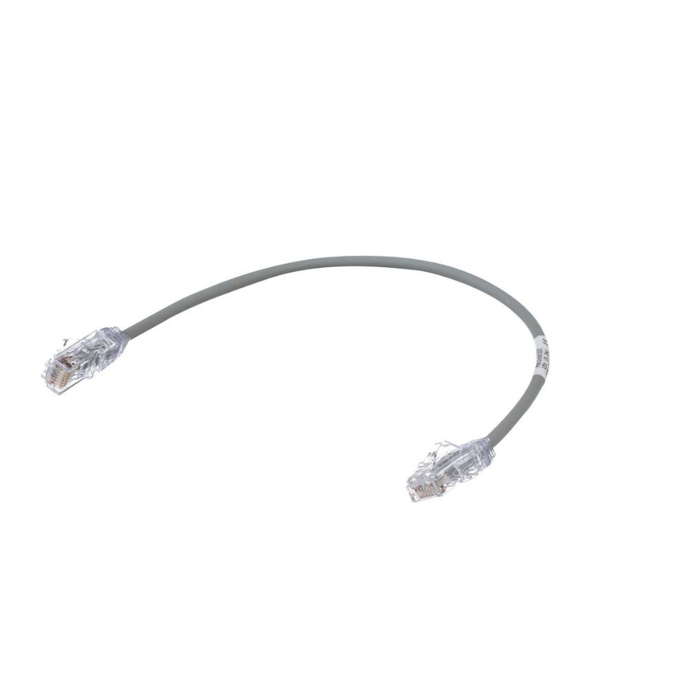 Cable de Parcheo TX6, UTP Cat6, Di?metro Reducido (28AWG), Color Gris, 0.30 Metros (1 Pie) - Image 3