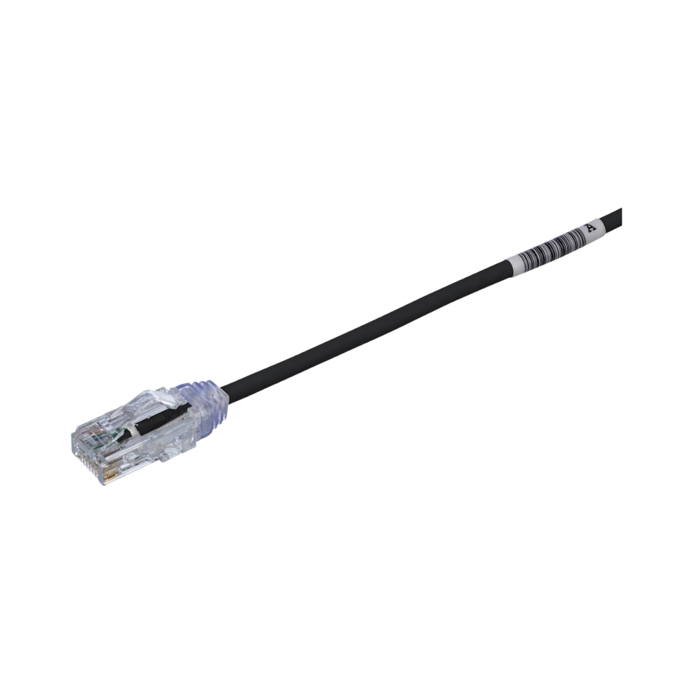 Cable de Parcheo TX6, UTP Cat6, Di?metro Reducido (28AWG), Color Negro, 6.1 Metros (20 Pies)