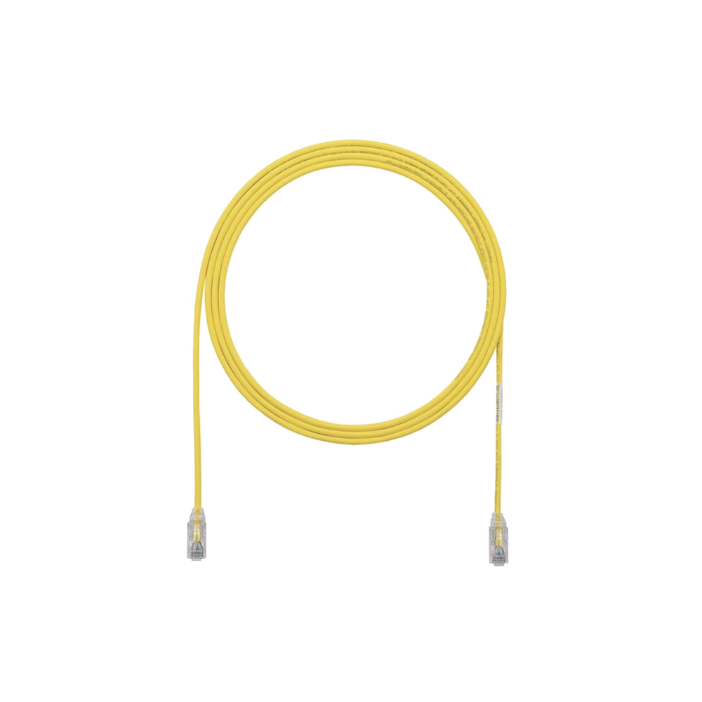 Cable de Parcheo TX6, UTP Cat6, Di?metro Reducido (28AWG), Color Amarillo, 1.52 Metros (5 Pies) - Image 2