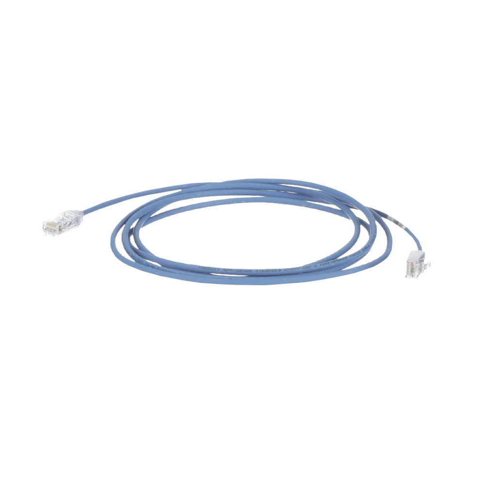Cable de Parcheo TX6, UTP Cat6, Di?metro Reducido (28AWG), Color Azul, 19.81 Metros (65 Pies)