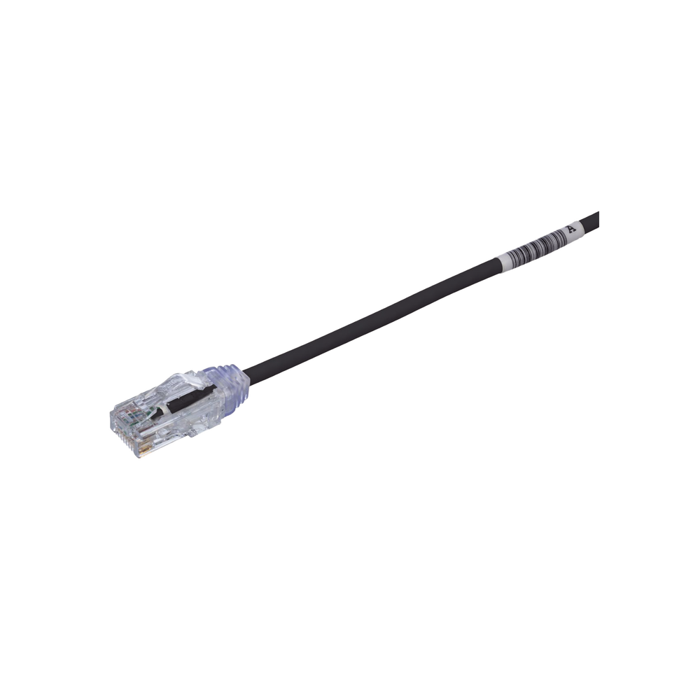 Cable de Parcheo TX6, UTP Cat6, Di?metro Reducido (28AWG), Color Negro, 15.2 cm (6 pulgadas)