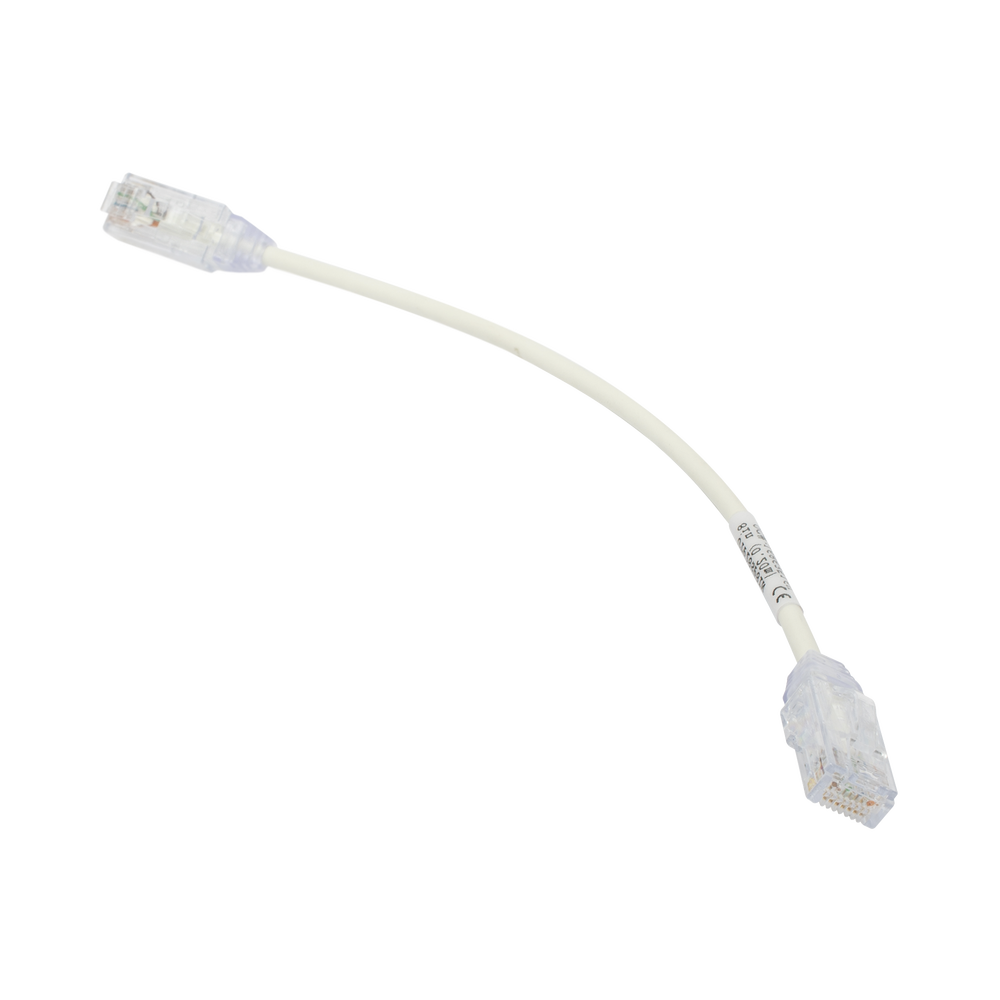 Cable de Parcheo TX6, UTP Cat6, Di?metro Reducido (28AWG), Color Blanco, 20.32 cm (8 Pulgadas) - Image 3
