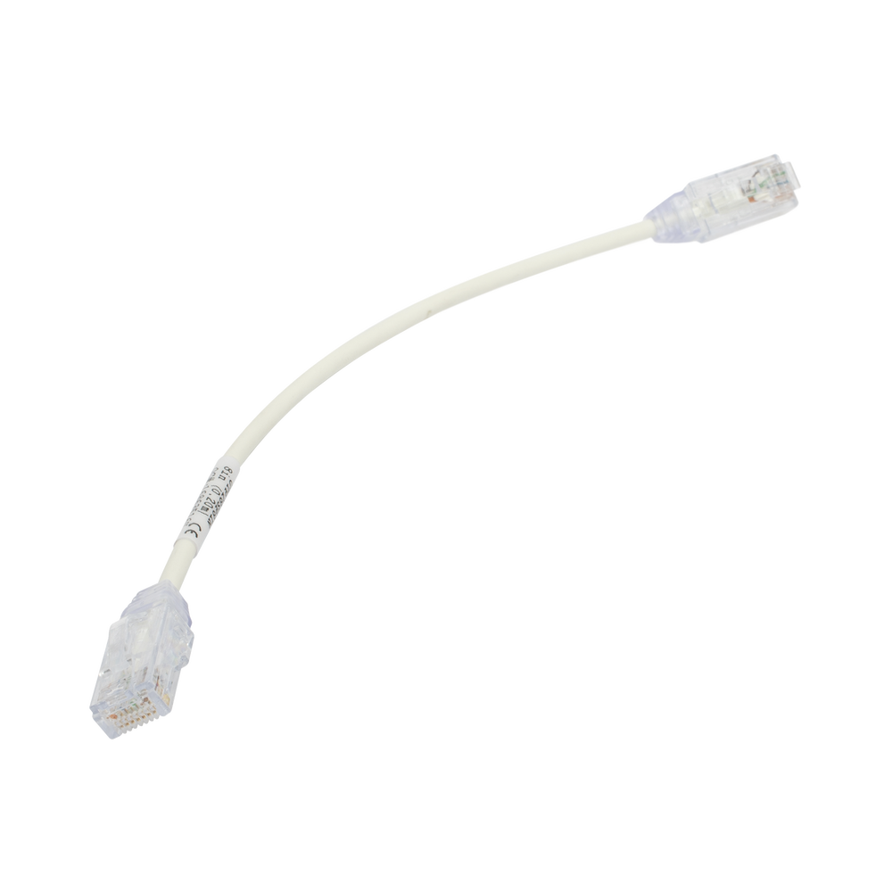 Cable de Parcheo TX6, UTP Cat6, Di?metro Reducido (28AWG), Color Blanco, 20.32 cm (8 Pulgadas) - Image 2
