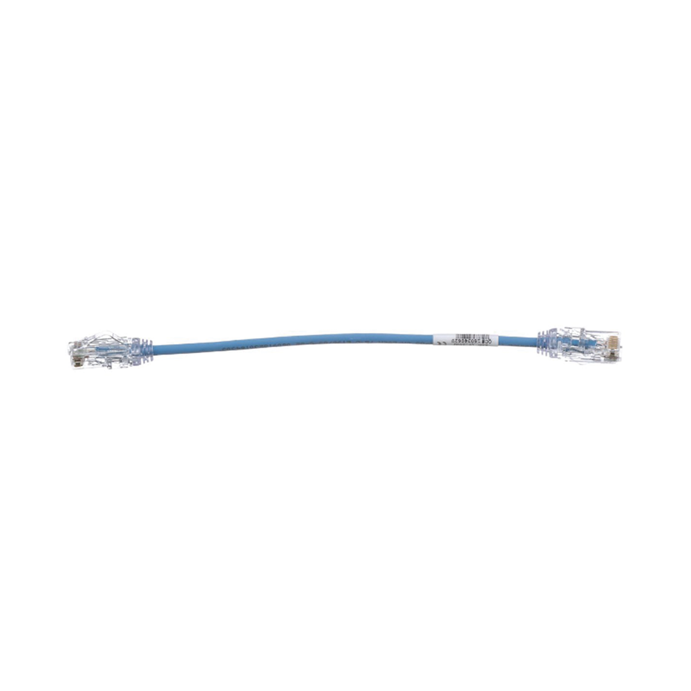 Cable de Parcheo TX6, UTP Cat6, Di?metro Reducido (28AWG), Color Azul, 20.2 cm (8 Pulgadas) - Image 2