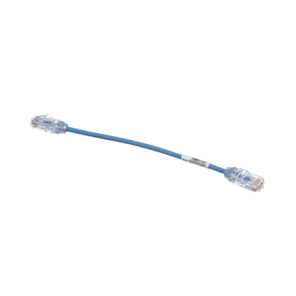 Cable de Parcheo TX6, UTP Cat6, Di?metro Reducido (28AWG), Color Azul, 20.2 cm (8 Pulgadas) - Image 3