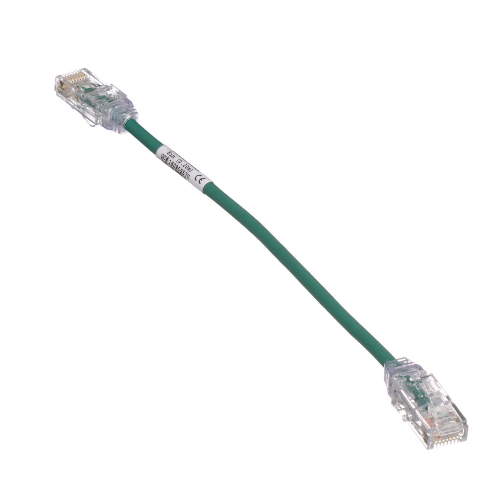 Cable de Parcheo TX6, UTP Cat6, Di?metro Reducido (28AWG), Color Verde, 20.2 cm (8 Pulgadas) - Image 2