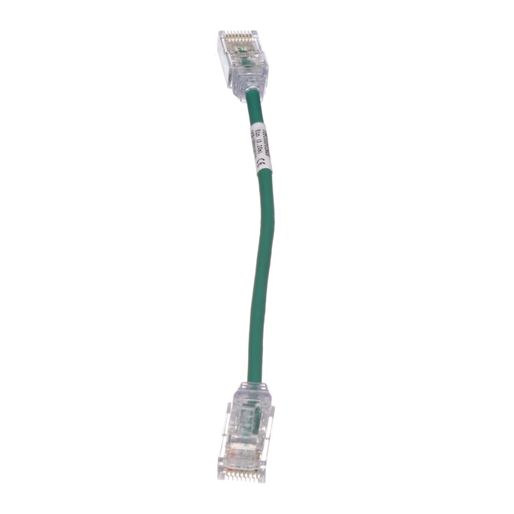 Cable de Parcheo TX6, UTP Cat6, Di?metro Reducido (28AWG), Color Verde, 20.2 cm (8 Pulgadas) - Image 3