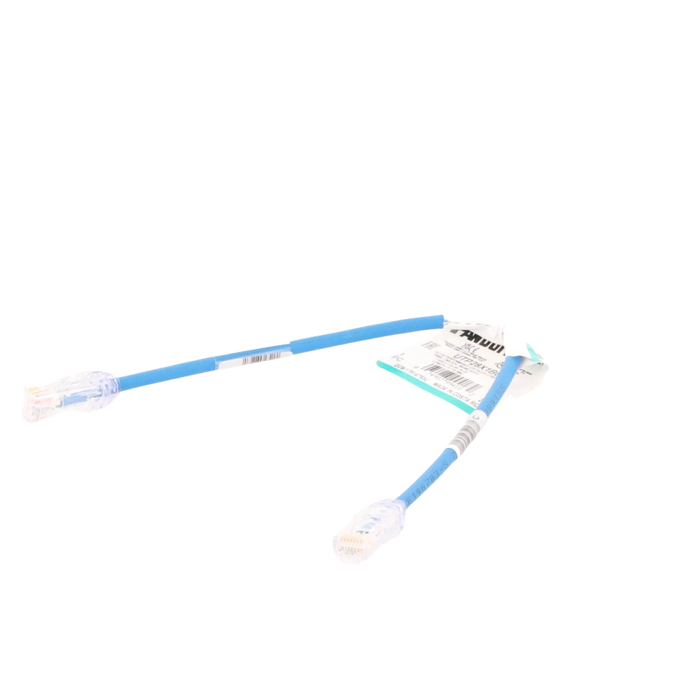 Cable de Parcheo UTP Cat6A, CM/LSZH, Di?metro Reducido (28AWG), Color Azul, 0.3 Metros (1 Pie) - Image 4