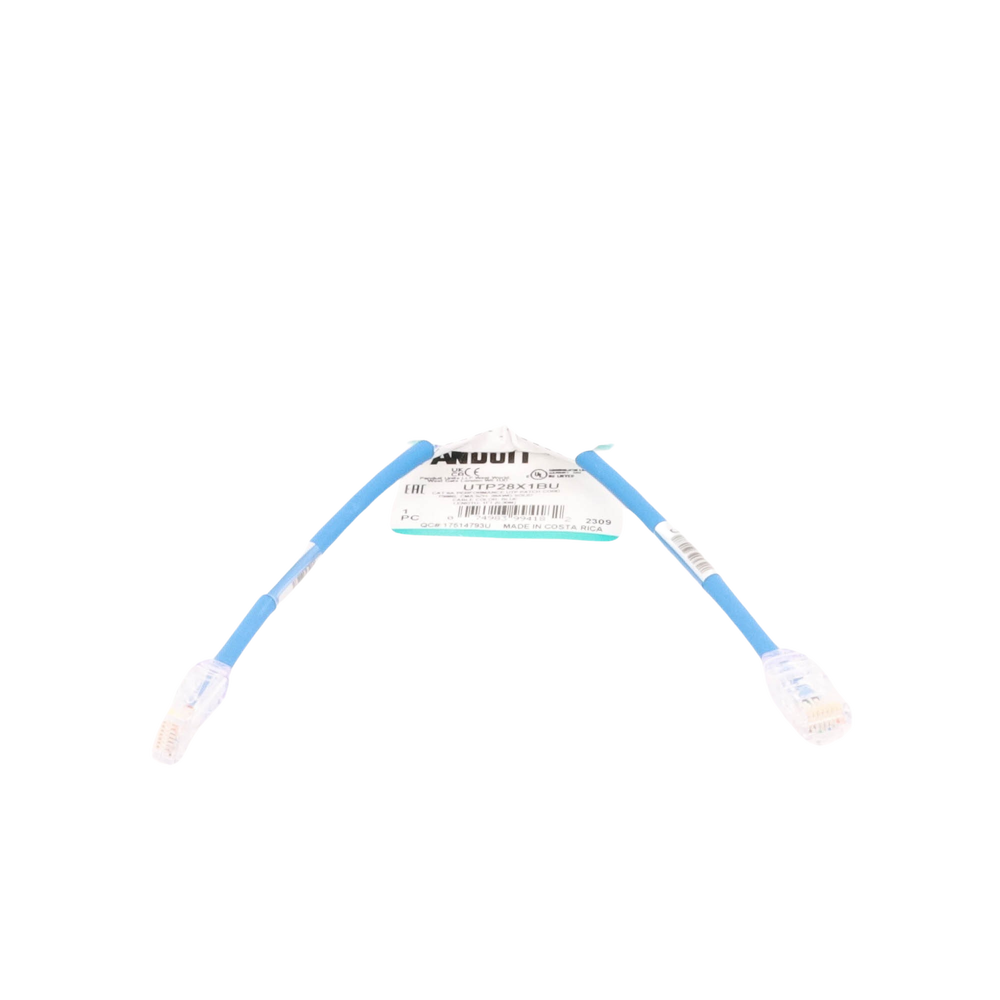 Cable de Parcheo UTP Cat6A, CM/LSZH, Di?metro Reducido (28AWG), Color Azul, 0.3 Metros (1 Pie) - Image 5