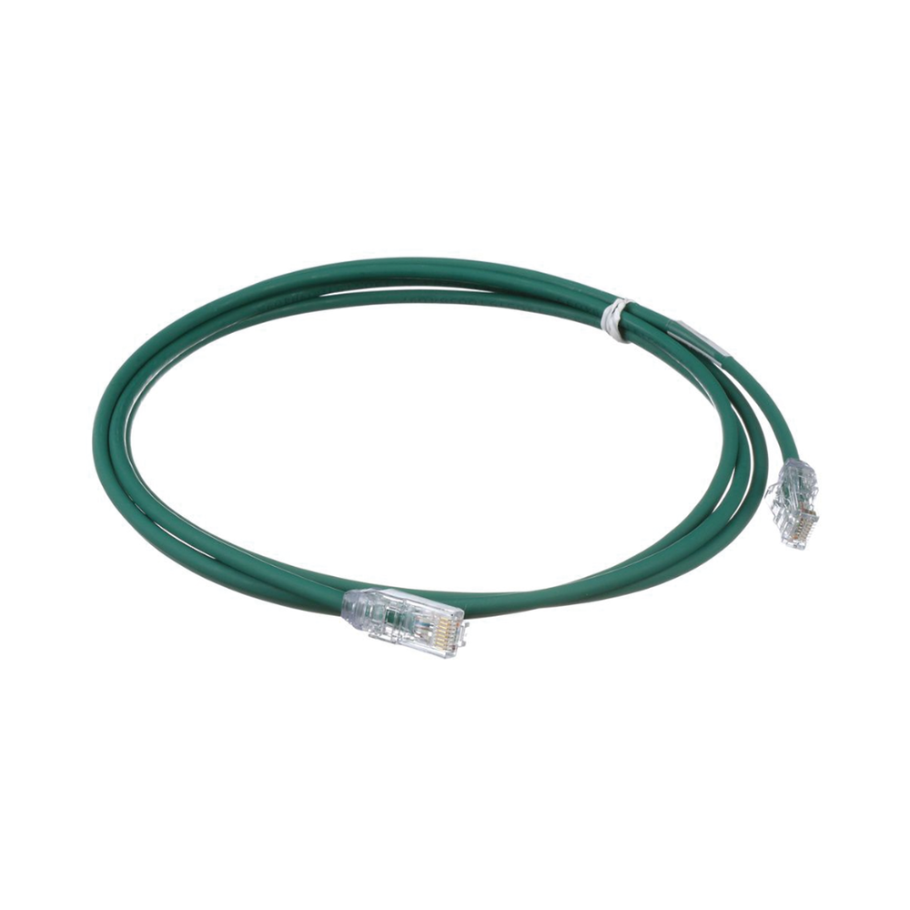 Cable de Parcheo UTP Cat6A, CM/LSZH, Di?metro Reducido (28AWG), Color Verde, 2.13 Metros (7 Pies) - Image 2